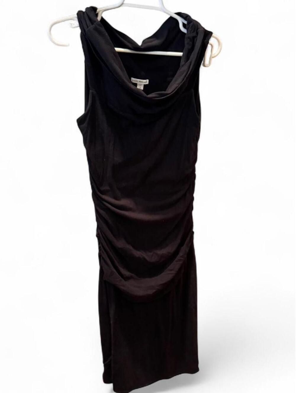 Black James Perse cowl neck dress